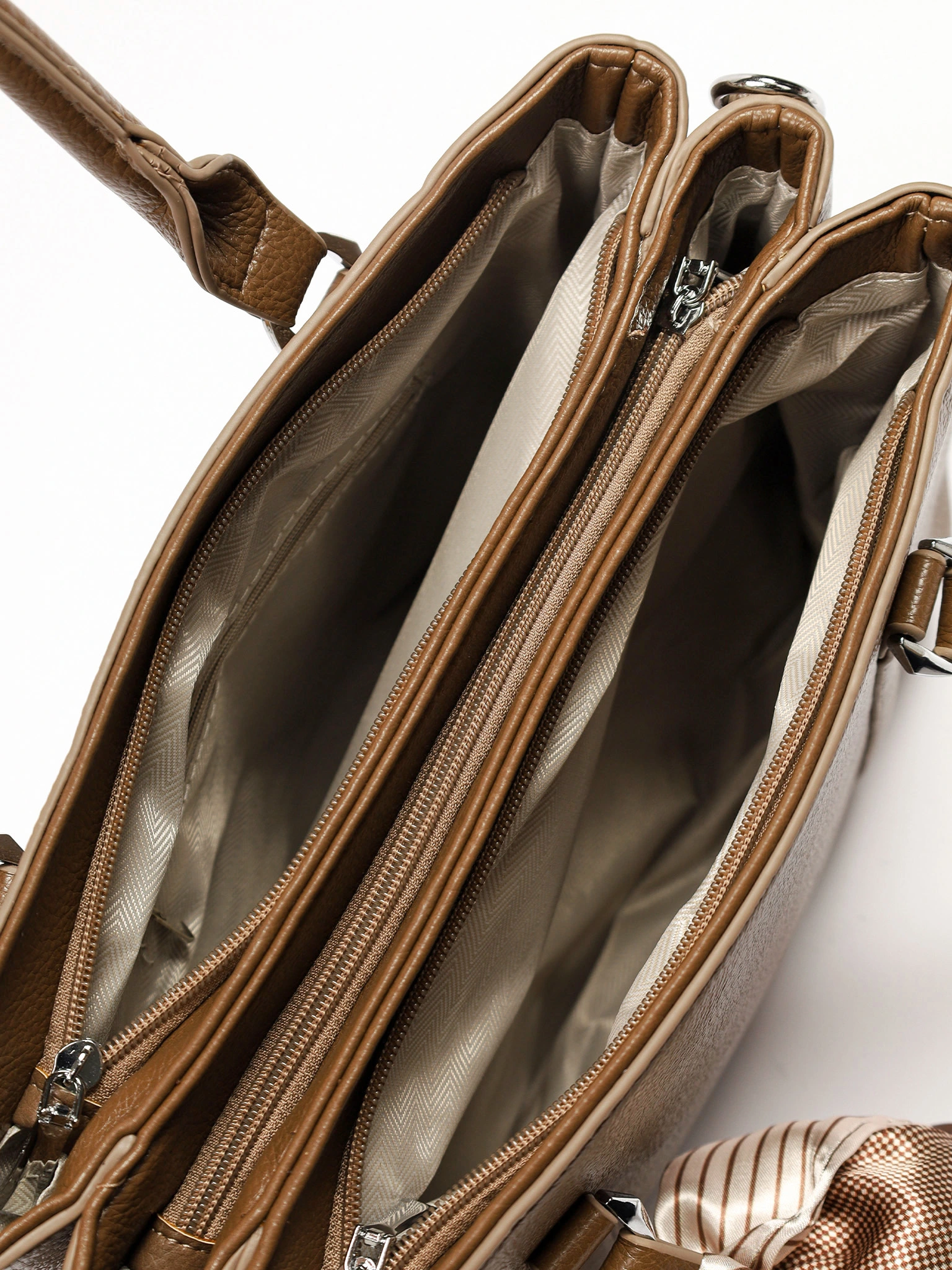 Сумка-тоут с декоративным платком в ассортименте